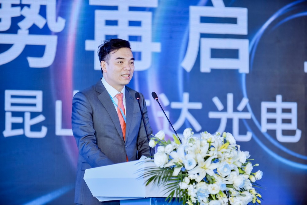 771771威尼斯cm执行长暨总经理柯富仁于启用仪式致词